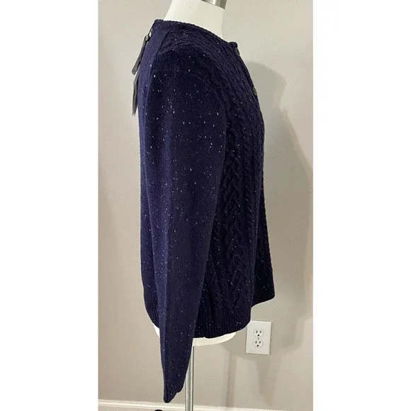 BROOKS BROTHERS Saxxon Wool Cardigan Womens SZ XL Blue NWT MSRP $298.00